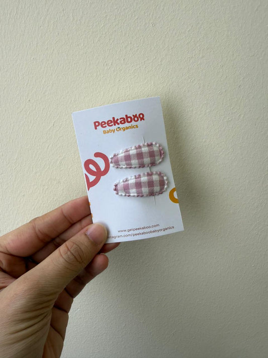 Gingham Mini Clip