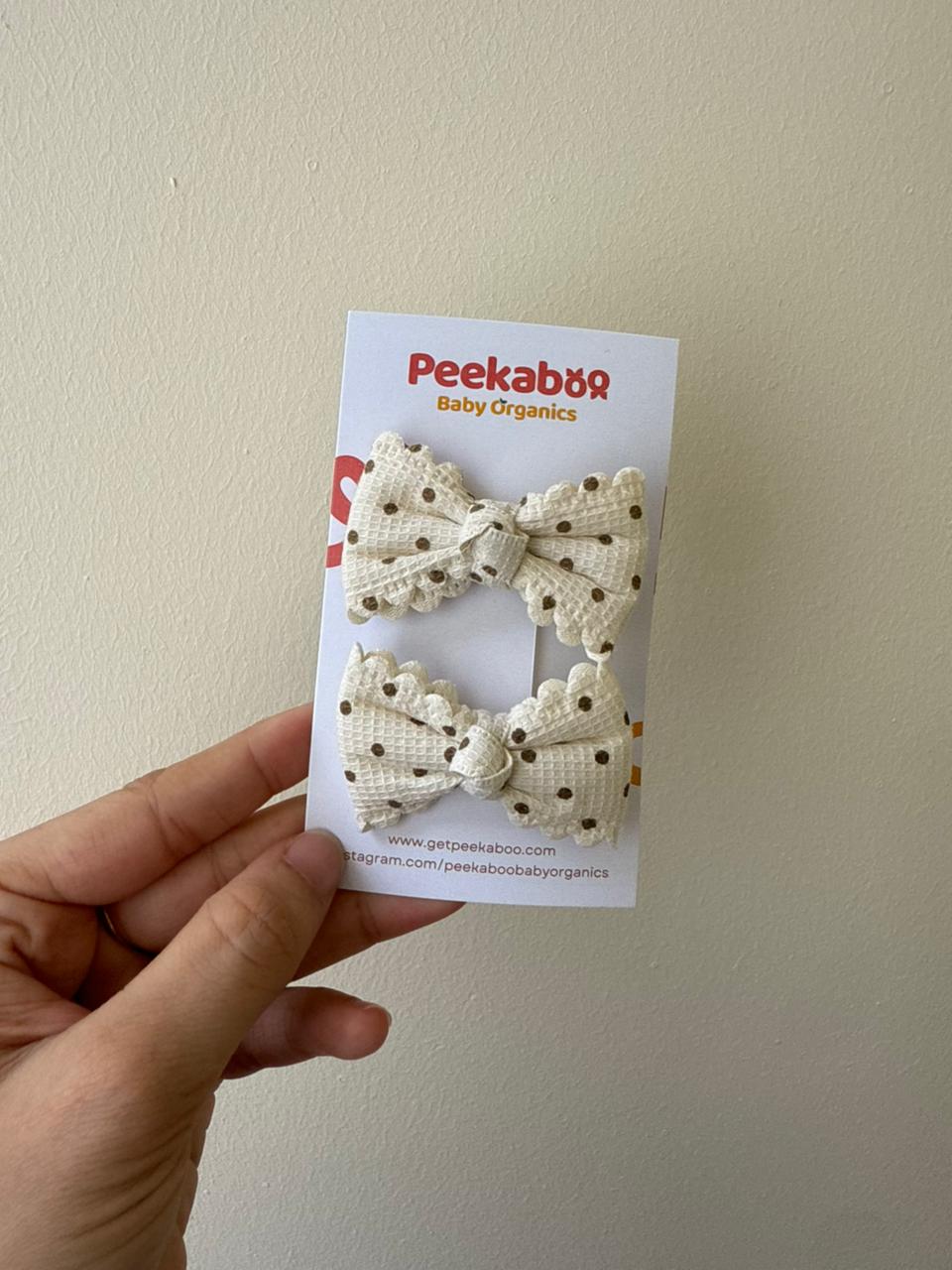 Polka Dot Bow Clip