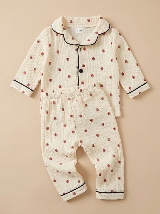 Strawberry Printed NightSuit