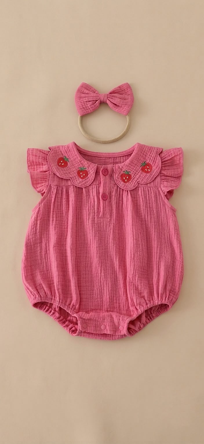 The Strawberry Fields Bubble Romper