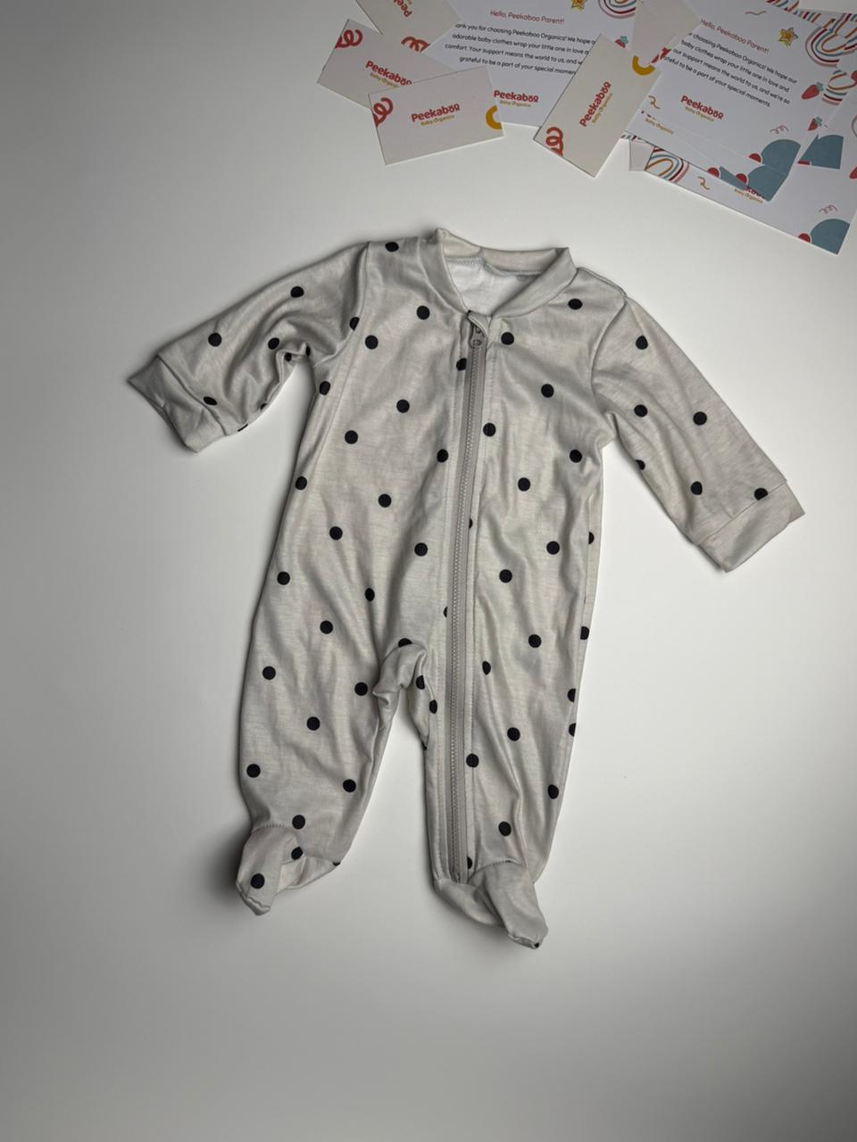 The Midnight Dot Romper