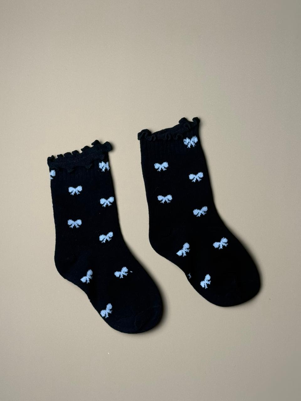 Coquette-Style Bow Socks