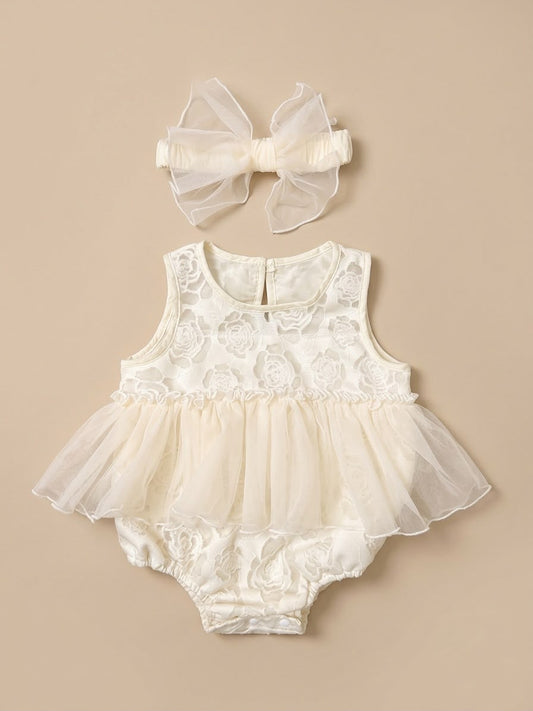 Rosebud Ruffle Bubble Romper