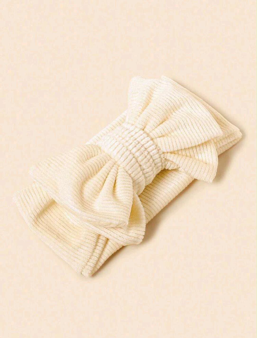 Cream Bow Headband