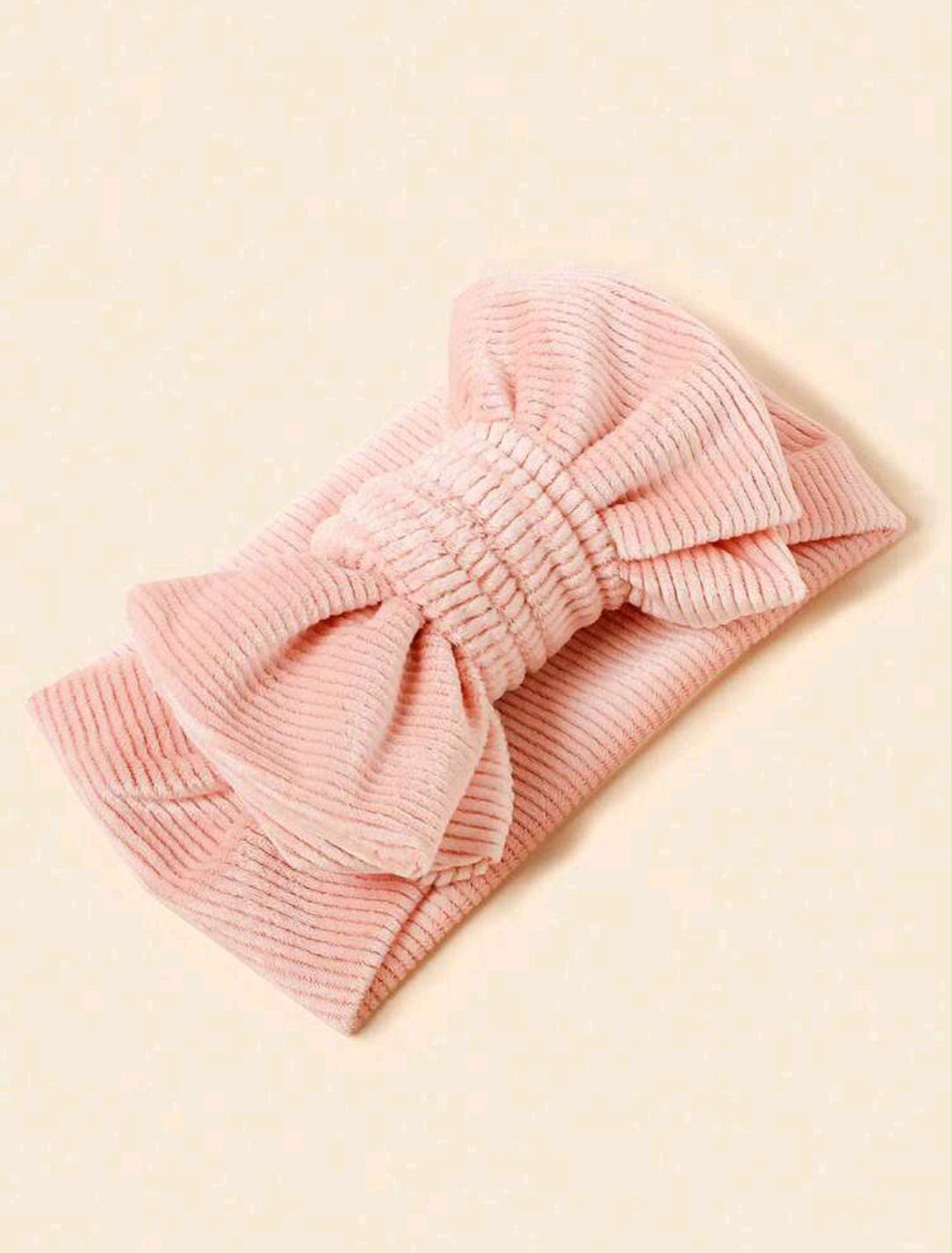 Pastel Pink Bow Headband