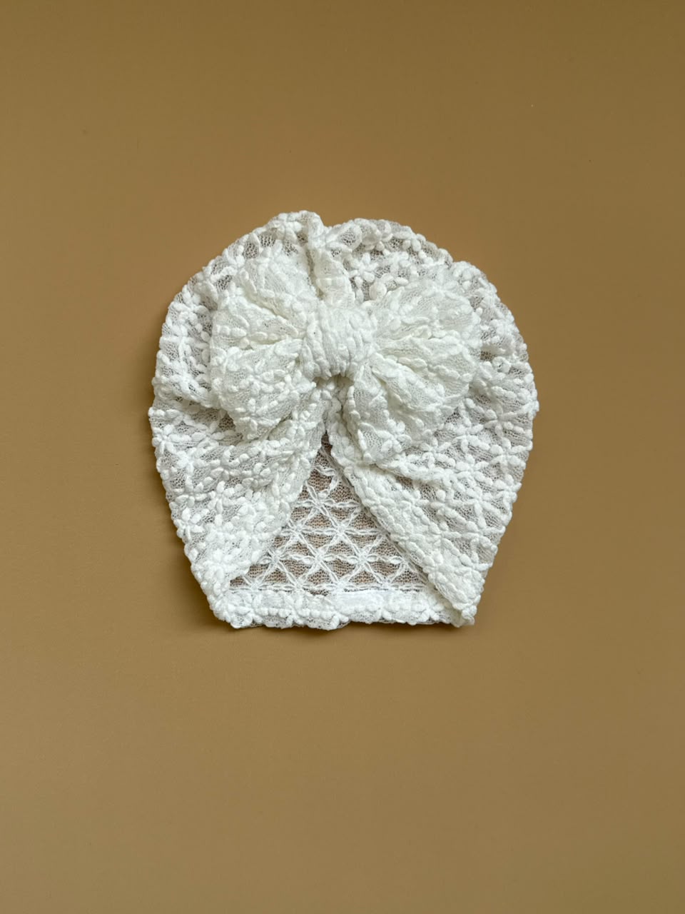 Heirloom White Turban Bow