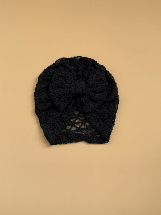 Heirloom Black Turban Bow
