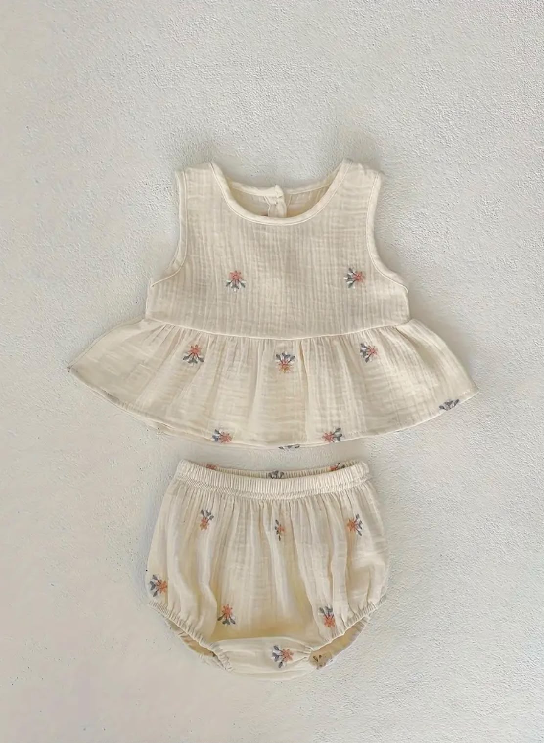 Embroidered Muslin set