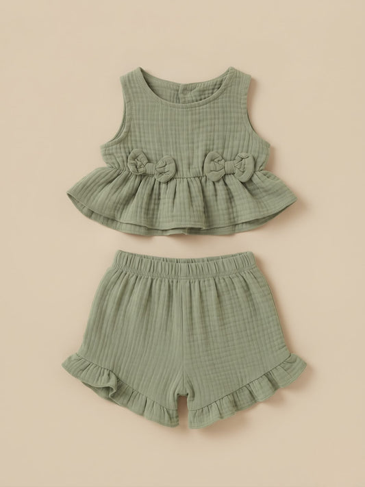 Bow Muslin Set