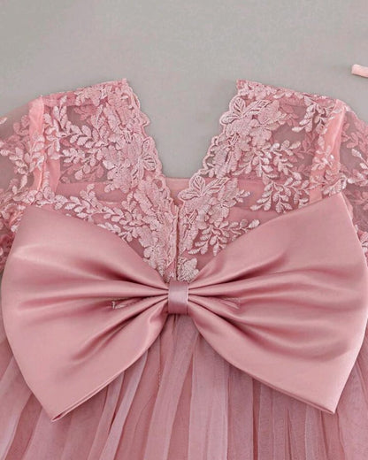Blush Ribbon Lace Frock