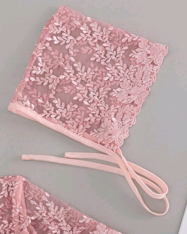 Blush Ribbon Lace Frock